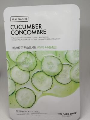Real Nature Cucumber Face Mask – 20g