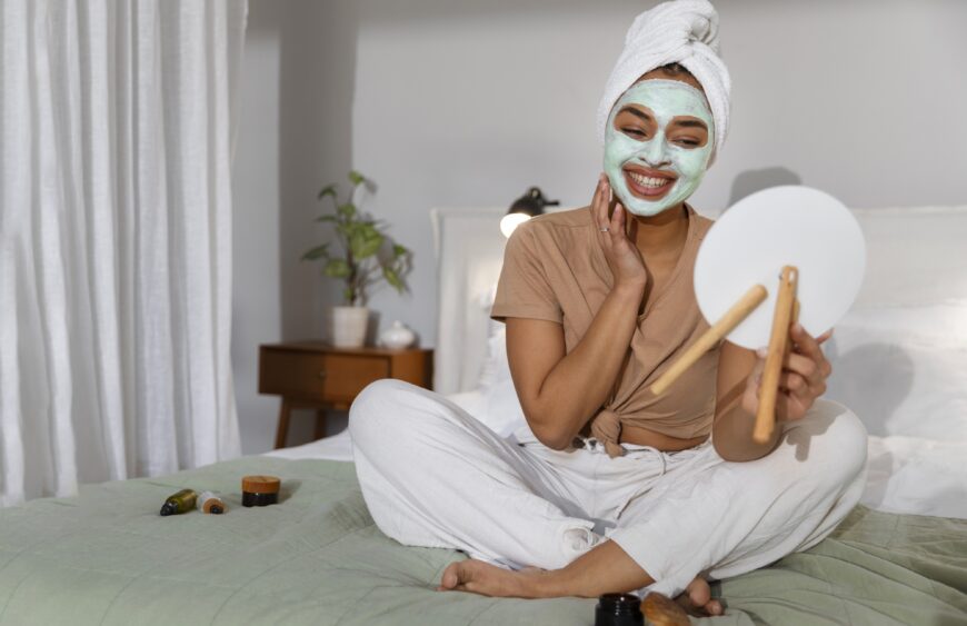 woman-doing-her-beauty-routine-home